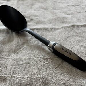 Farberware Black Nylon/Plastic Serving Cooking Spoon Solid Kitchen Utensil Black